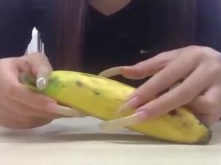 Mood longnails 香蕉 新, 自由 业余 成人 电影 02