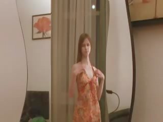 Hot to trot solo masturbation before mirrors