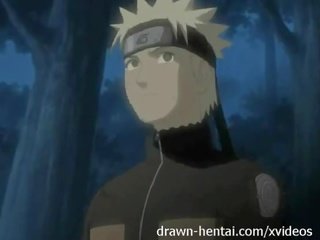 Naruto hentai - dubults iekļuva sakura