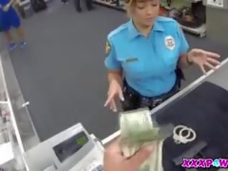 Policewoman And Her Firearm