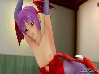 3d vampire girlfriend gets nipple tickled