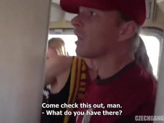 Foot Ball Team Gang Bang Friends GF On Train (AC Sparta Part 1)