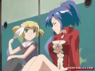 Adorable Japanese Hentai Gets Squeezed Her Bigboobs And Poked