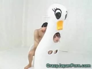 Japoniškas duck mažutė facialed!