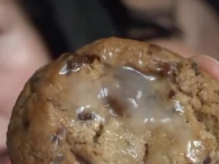 Cookies n Cream - Chubby Brunette Milks prick & Eats Cum Covered cutie