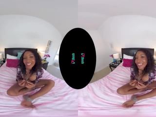 Vrhush Ebony diva September Reign Rides a x rated clip Toy