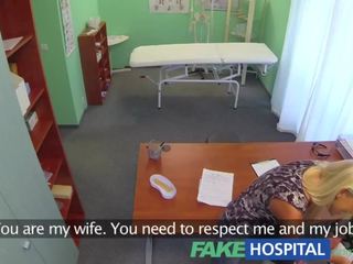 FakeHospital Doctors superior blonde wife demands his seed in his office x rated film movs