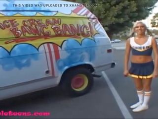 Icecreampie Truck Blond Pigtailed Cheepleader: Free x rated video f3