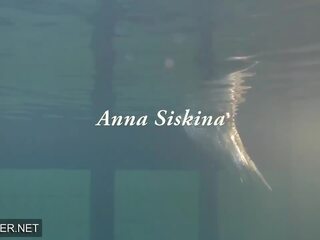 Hot glorious Step-sister Anna Siskina with Big Tits in the Swimming