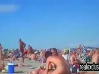 Público desnuda playa libertino adulto vídeo en verano 2015