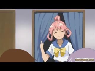 Anime Coeds Lesbian adult clip