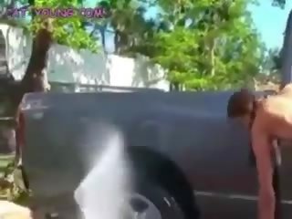 Teen Lesbian Car Wash