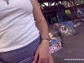 Naughty fuck date with Melina May in abandoned former outdoor pool area! stevenshame.dating xxx film films