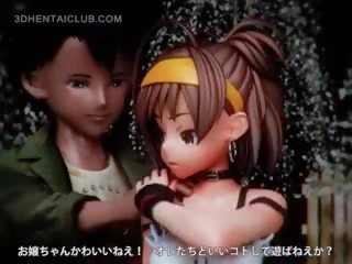 3d hentai animado belleza consigue follada perrito bajo la falda