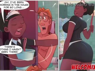 Fucking the elite maid&excl; Mop on the maid&excl; The Naughty Animation Comics