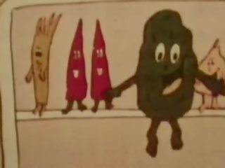 Funny vintage cartoon dirty video
