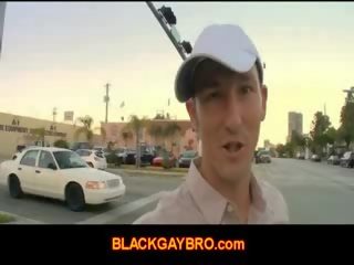 Gay thug hunter goes outside looking for a black ass