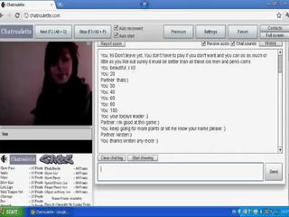 Masigla kirsten plays ang laro sa chatroulette