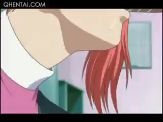 Hentai tremendous Redhead Temptress Giving Blowjob On Knees