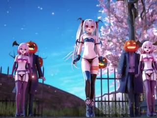 [mmd]alice - ハロウィン ヌード.