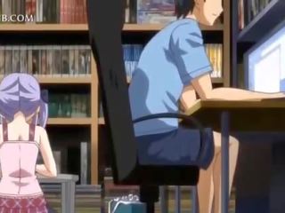 Schüchtern anime puppe im apron springen craving welle im bett