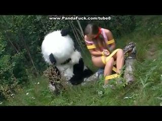 調皮 年輕 愛人 是 綁 和 性交 由 panda