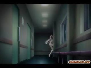 Transvestit hentai exceptional qirje anime infermiere në the spital