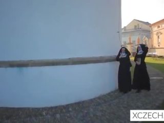 Bizzare porcas vídeo com catholic freiras! com monstro!
