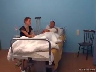 Gorgeous babes share huge boner in the hospital