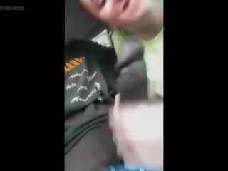 Sucking the Black cock in the Car