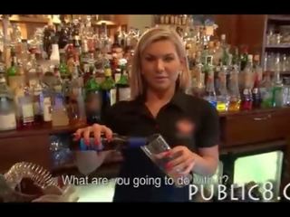 Magnificent baguhan bartender fucked sa ang bar