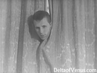 Vintáž špinavé klip 1950s sexuálny sliedič súložiť