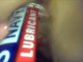 Hubungan intim diri dengan itu lubricant botol