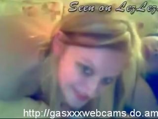 Tuyệt vời thanh thiếu niên hôn, fondle và dải trên webcam 2