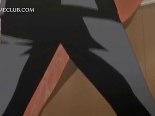 Shorthaired hentai người yêu ngực trêu chọc qua cô ấy phi thường gf