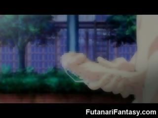 Futanari hentai raudonmedis ji-vyras anime manga tranzistorius pieštinis animacija putz phallus transseksualas sperma pakvaišęs dickgirl hermafroditas