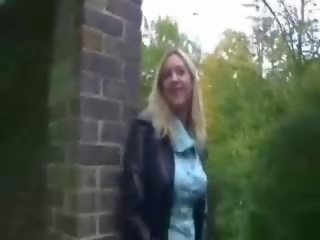 British amateur peeing in public