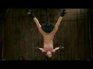 Sweetheart Hanging Upside Down With Vibrator In Pussy Getting Her Body Tortured With movies Whipped By doc In The Dungeon