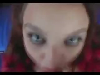 Groovy cocksucking podľa bbw red-head