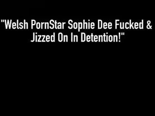 Welsh estrela porno sophie dee fodido & jizzed em em.
